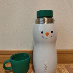 水筒　雪だるまの画像