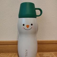 水筒　雪だるま