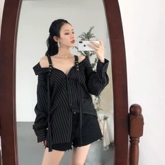 新品　夏 秋 春 ワンシャツ シャツ 可愛い カジュアル ファッション シャツの画像