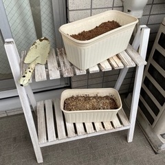 園芸　棚、プランター、土