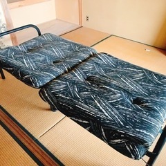 折り畳み パイプソファーベッド シングルサイズ