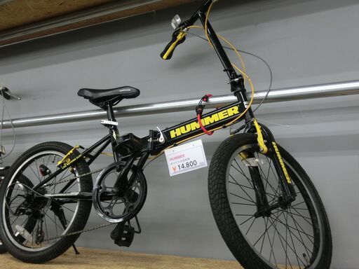 HUMMER 折りたたみ自転車 黒 2025年製 HUMMER 折りたたみ自転車 黒 2025年製 HUMMER電動アシスト自転車