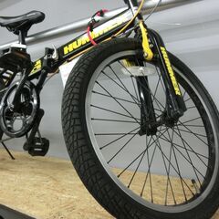 3/30終了）HUMMER 折りたたみ自転車（黄黒）