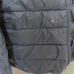 リアル　ダウンジャケット　ダウン80% フェザー20% ネイビーの画像