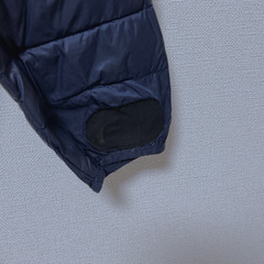 リアル　ダウンジャケット　ダウン80% フェザー20% ネイビーの画像