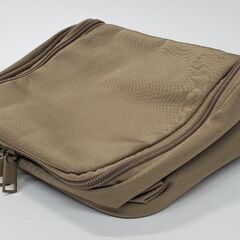 無印良品 吊して使える洗面用具ケース ナイロン・リップストップ・撥水 ベージュの画像
