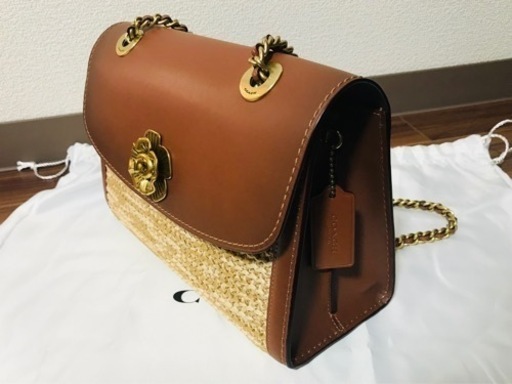【未使用品】値下げしました　COACH ストローバッグ　ショルダー・ハンドバッグ