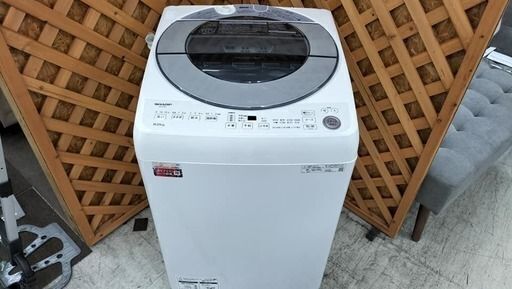 【愛品館江戸川店】シャープ 8kg 全自動洗濯機 2021年製 ID：142-029826-007