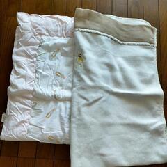 ベビー布団と毛布のセット