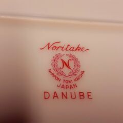 ノリタケ DANUBE 大きなオーバルプレート オーバル皿 レトロ　/TJ-0238 南の画像