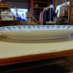 ノリタケ DANUBE 大きなオーバルプレート オーバル皿 レトロ　/TJ-0238 南の画像