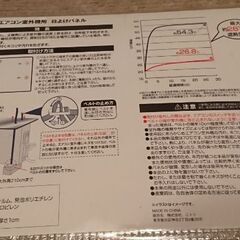 ニトリ 室外機用 日除けパネル【未使用】の画像