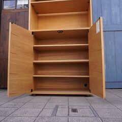 人気の無印良品(MUJI)のオーク材 スタッキングキャビネットです