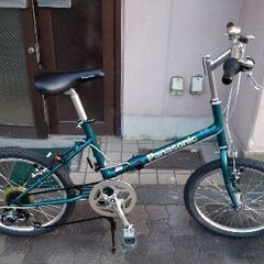 (希少品)Panasonic SPRING BOK RV[スプリングボック]20吋折り畳み自転車 7speed/メタリックグリーンの画像