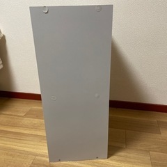 鍵付きの収納ボックス2段　白の画像