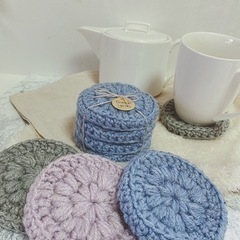 北欧cafe風コースター　ハンドメイド　ギフトに最適の画像