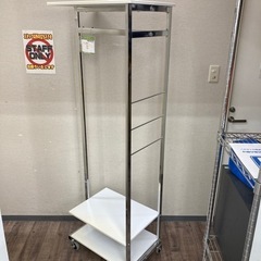 ワードローブ　ハンガーラック　スリム　スチール製　衣類収納