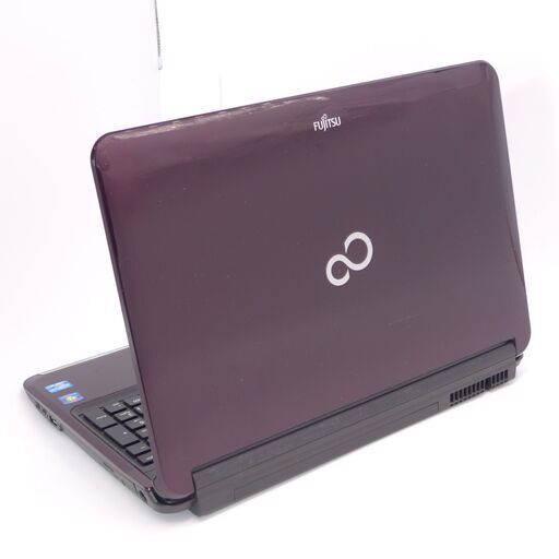 新品SSD Wi-Fi有 紫色 ノートパソコン 富士通 AH56/D 中古良品 第2世代