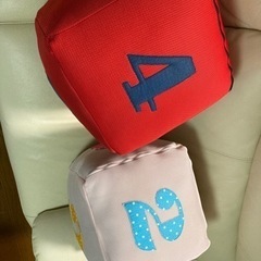 サイコロ　クッションの画像