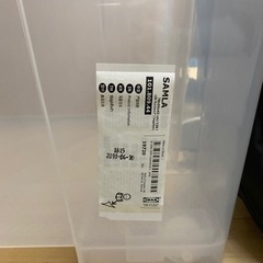 クリアケース　洋服収納　収納ボックス　クリアケース　SAMLA IKEA の画像