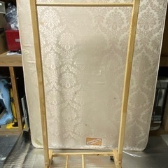 【中古品】木製ハンガーラック