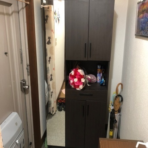 鏡付き靴箱(受取者決まりました)