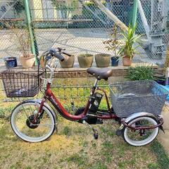 電動アシスト三輪車。今年２月に購入。ほぼ新品です。
