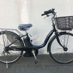 地域限定送料無料 ヤマハ パス ナチュラ 新基準 子供乗せ 8,7AH 紺