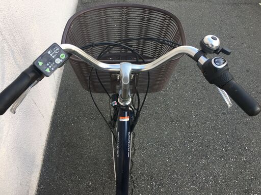 地域限定送料無料 ヤマハ パス ナチュラ 新基準 子供乗せ 8,7AH 紺