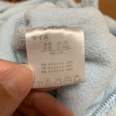 ディズニー ★ ベビーミッキー おくるみ 2WAYカバーオール ロンパース モコモコの画像