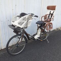 R4044電動アシスト自転車3人乗り　ブリヂストン　アンジェリーノ　充電器　バッテリー　鍵1本付き