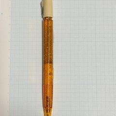 シャープペンシル（本体ラメ入りオレンジ色）の画像