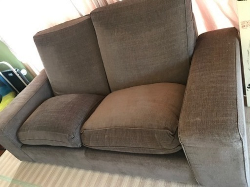 IKEA KIVIK 2人掛け　グレーブラウン