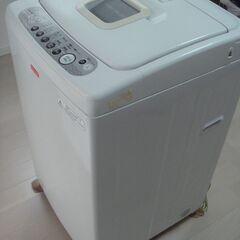 ★2000円 正常動作品 】★ TOSHIBA製 層洗浄機能付き 洗濯機AW－42SJC(W)　給水金具/圧力ホース付きの画像