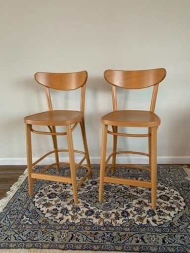 TON社天然木ハイスツール1脚