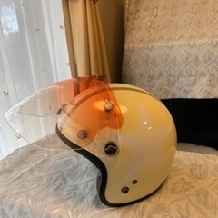 バイク用子どもヘルメット②（XS クリーム色）