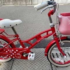 コマも有り　16インチ　キティ　子供自転車の画像