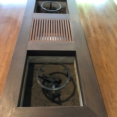 オーダーメード囲炉裏付き　ダイニングテーブル　の画像