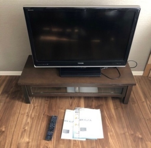 《交渉中です》東芝　REGZA 37型テレビ　& 無印良品　テレビ台