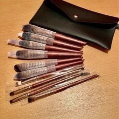 ★ 🎨友人から頂いたメイクブラシセット10本🏳️‍🌈🎨・ケース付きの画像