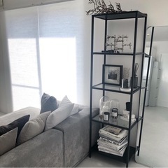 IKEA イケア　ガラス棚　ヴィットショー　シェルフユニット