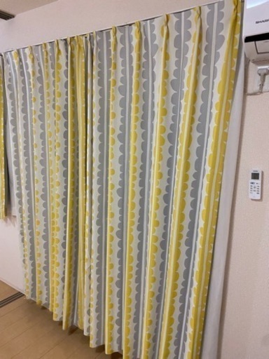 決まりました！北欧柄カーテン２枚入り（100cm）
