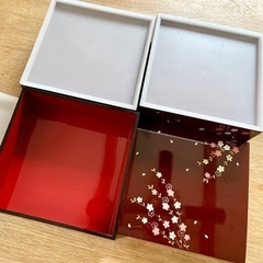 さくら柄の三段重🌸の画像