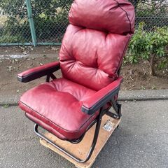 【レガストック川崎本店】メタルファール DXリクライニングチェア ワイン イタリア製の画像