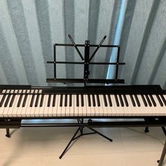 【直接引渡可】電子ピアノ(キーボード) TOMOI 88鍵 / スタンド・譜面台付き