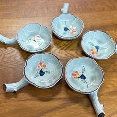 枝付きの小皿5枚セット