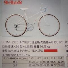 【配送可】National  タムタムレディ 自転車  26インチ（取りにきていただける方は半額！）3/28までの画像