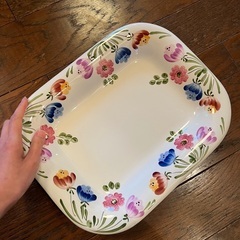 花柄　プレートの画像
