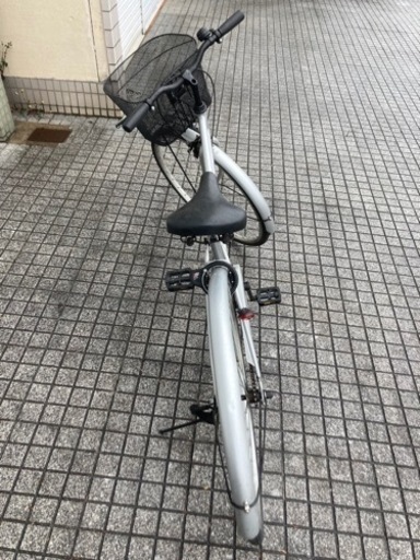 【整備済自転車】27インチ　変速なし　美品❗️リヤタイヤ、バスケット新品❗️若林自転車　唐崎SALE❗️