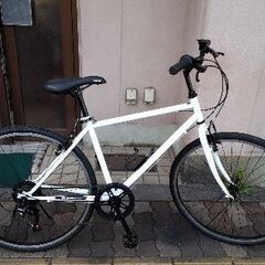 26吋 シティクロスバイク7speed/ホワイト